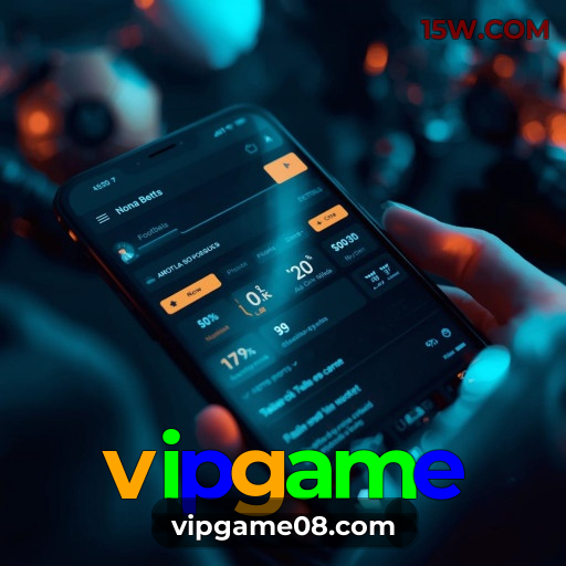 Números do app vipgame em material de marketing — ilustração, não auditoria
